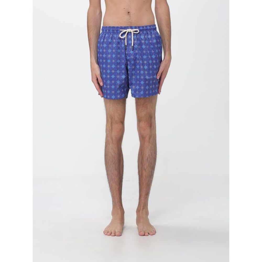 Peninsula Men Short Ethnic Pattern Swim Shorts Peninsula With Drawstring Waist